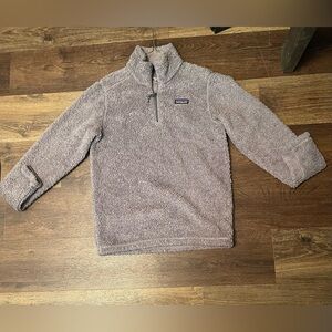 Patagonia Kids Lavender/Grayish Fleece Quarter-Zip Pullover